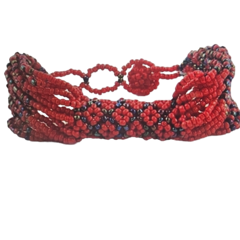 Ceramic Seed Pattern Bracelet